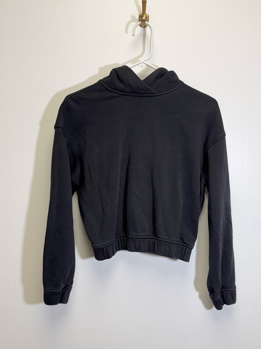 Lululemon Solid Black Pullover Hoodie Sweatshirt Size XS